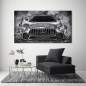 Preview: Auto Leinwandbild Mercedes AMG GT Abstrakt Black Style