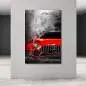 Preview: Auto Leinwandbild Mercedes AMG GT Red Modern