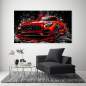 Preview: Auto Wandbild Mercedes AMG GT Rot