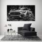 Preview: Auto Wandbild Mercedes AMG GT Silber