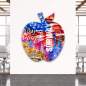 Preview: Bid Apple Aluminium Wandbild von Ron Danell