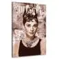 Mobile Preview: Audrey Hepburn auf Aludibond von Ron Danell