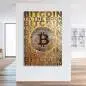 Mobile Preview: Bitcoin Leinwandbild von Kunstgestalten24