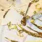 Preview: Blattgold Wandbild Karl Love Coco