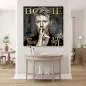 Preview: David Bowie Blattgold Bild von Kunstgestalten24