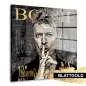 Preview: David Bowie Blattgold Bild von Kunstgestalten24