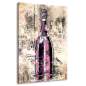 Preview: Wandbild Leinwandbild Champagner Lifestyle Pop Art Retro