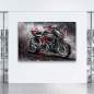 Mobile Preview: Motorrad Leinwandbild von Kunstgestalten24