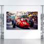 Preview: Wandbild Ferrari von Kunstgestalten24