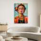 Preview: Frida Kahlo Wandbild von Kunstgestalten24