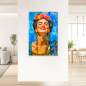 Preview: Schlafender Löwe Wandbild von Kunstgestalten24