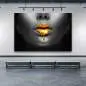 Preview: Wandbild Leinwandbild Goldene Lippen