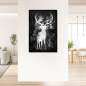 Preview: Hirsch-Leinwandbild-Poster von Ron Danell