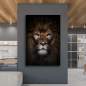 Mobile Preview: Löwen Leinwandbild von Kunstgestalten24