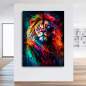 Preview: Wandbild Löwe Kunstgestalten24