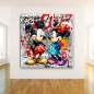 Preview: Micky und Minnie Wandbild von Kunstgestalten24