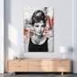 Preview: Audrey Hepburn Leinwandbild von Ron Danell | Kunstgestalten24