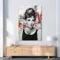 Preview: Audrey Hepburn Leinwandbild von Ron Danell | Kunstgestalten24