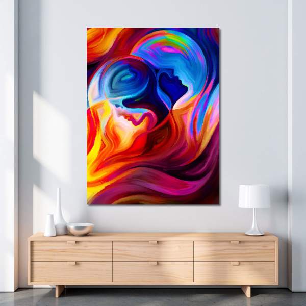 Leinwandbild Two Face Dark