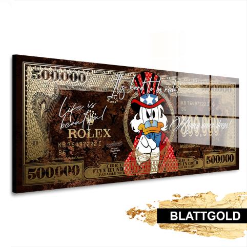 Blattgold Wandbild von Kunstgestalten24