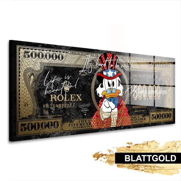 Blattgold Wandbild von Kunstgestalten24