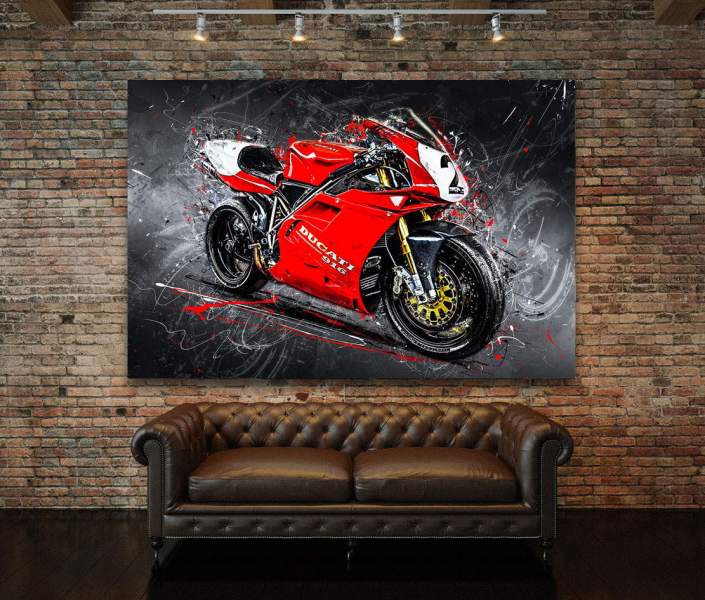 Wandbild Ducati 916