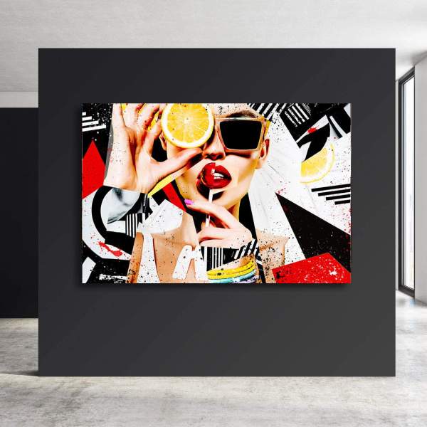 Leinwandbild Abstrakt Frau