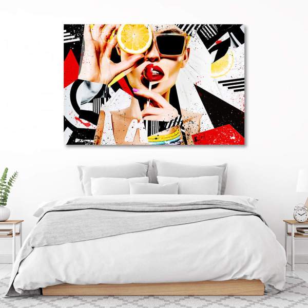 Leinwandbild Abstrakt Frau