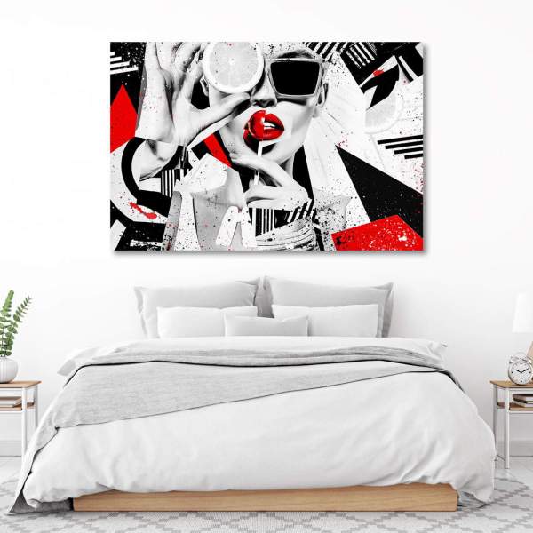 Leinwandbild Abstrakt Frau