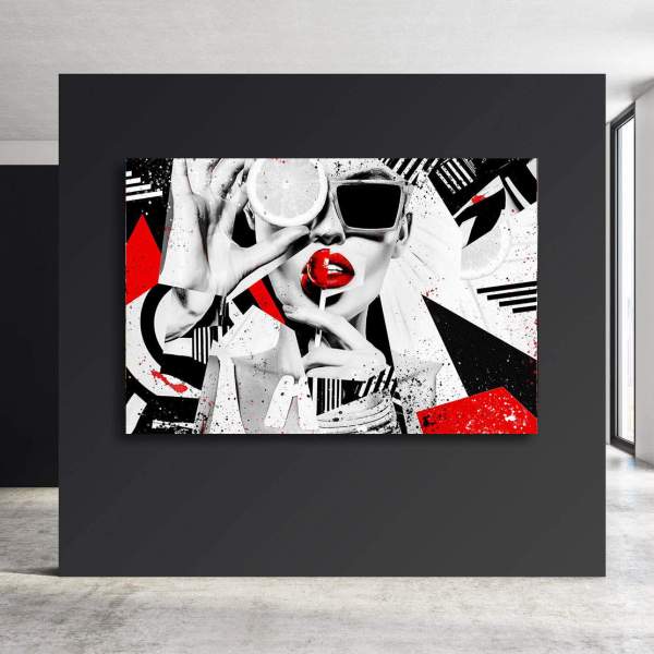 Leinwandbild Abstrakt Frau