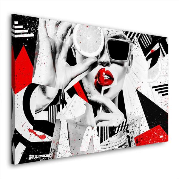 Leinwandbild Abstrakt Frau