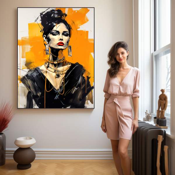 Wandbild Strict Lady