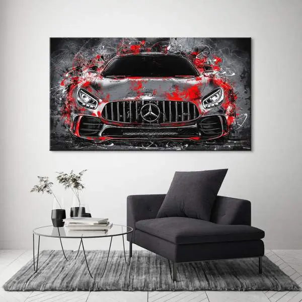 mercedes amg gt auf aludibond von roland menzel