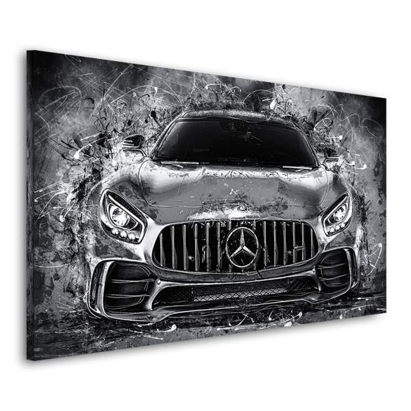 mercedes amg gt als leinwandbild von roland menzel