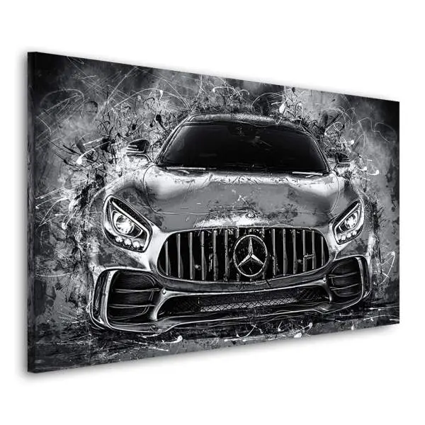 mercedes amg gt als leinwandbild von roland menzel