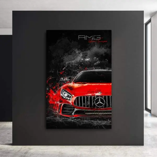 Leinwandbild Mercedes AMG GT von Ron Danell