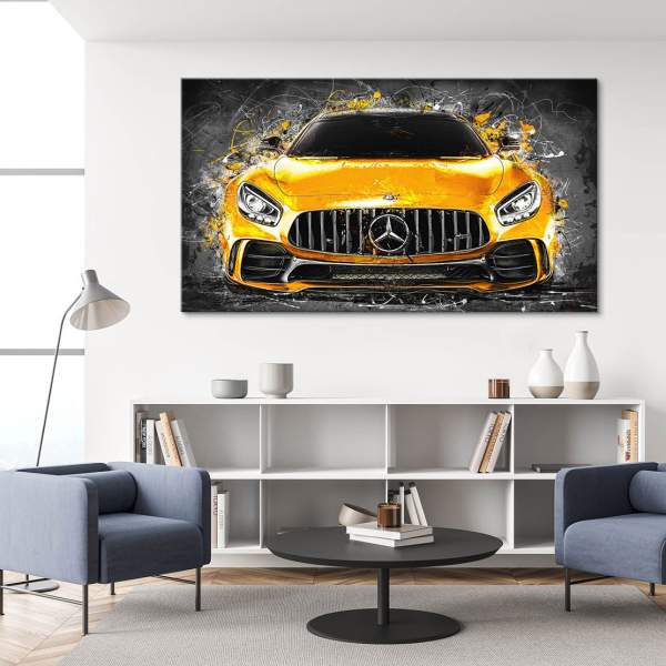 mercedes amg gt wandbild von roland menzel