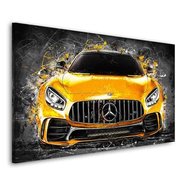 mercedes amg gt wandbild von roland menzel