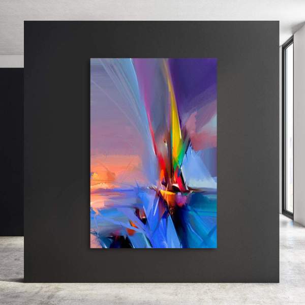 Abstraktes Wandbild Meerblick