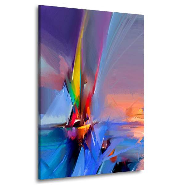 Abstraktes Wandbild Meerblick