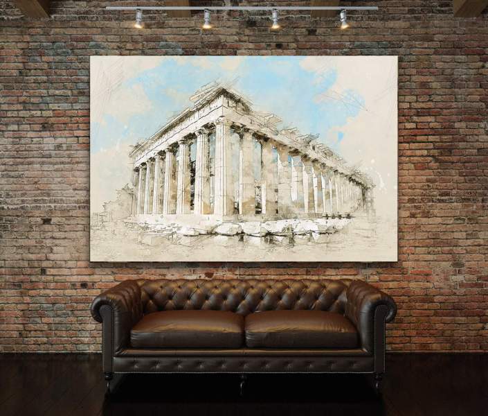 Leinwandbild-Akropolis-Grichenland