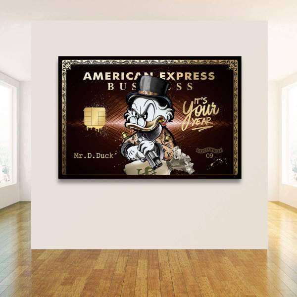 Amex Pop Art Bild von Kunstgestalten24