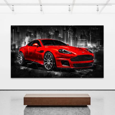 Leinwandbild Aston Martin von Roland Menzel | kunstgestalten24