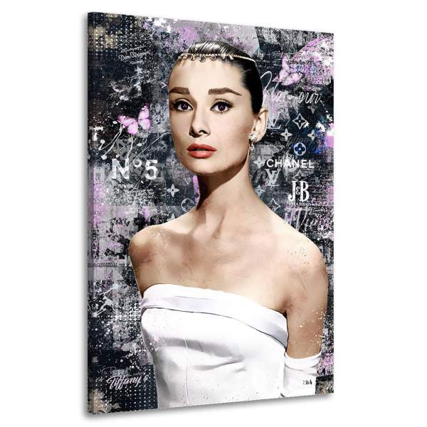 Audrey Hepburn Leinwandbilder von Ron Danell