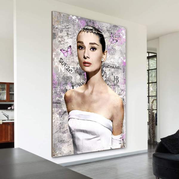 Audrey Hepburn Leinwandbilder von Ron Danell