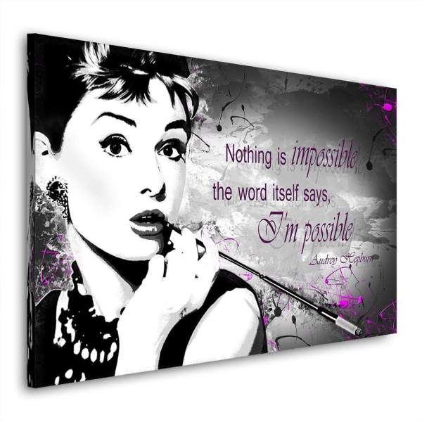 Audrey-Hepburn-Leinwandbild