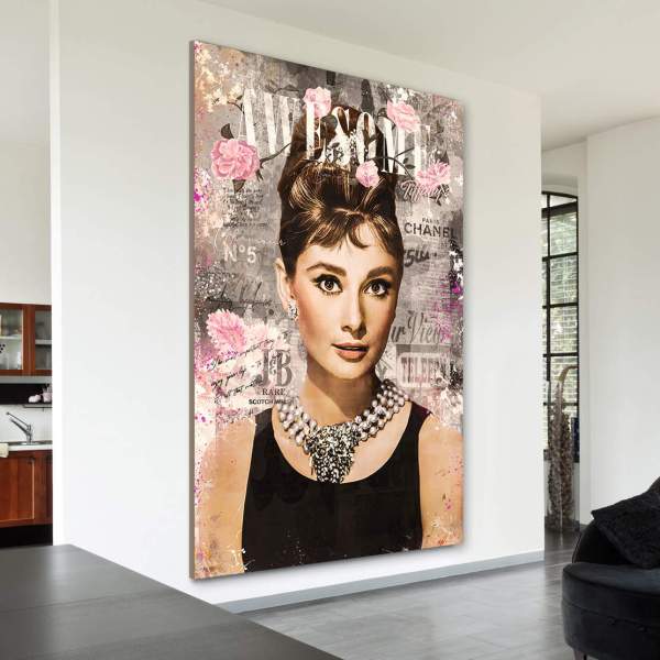 Audrey Hepburn Pop Art Bild von Ron Danell