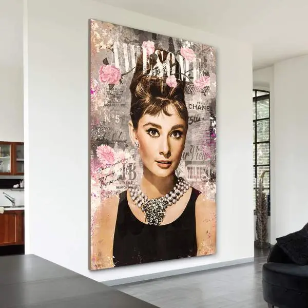 Audrey Hepburn Pop Art Bild von Ron Danell