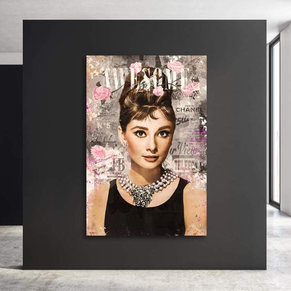 Audrey Hepburn Pop Art Bild von Ron Danell