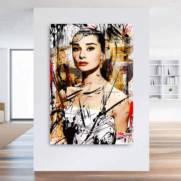 Audrey Hepburn Leinwandbilder von Ron Danell
